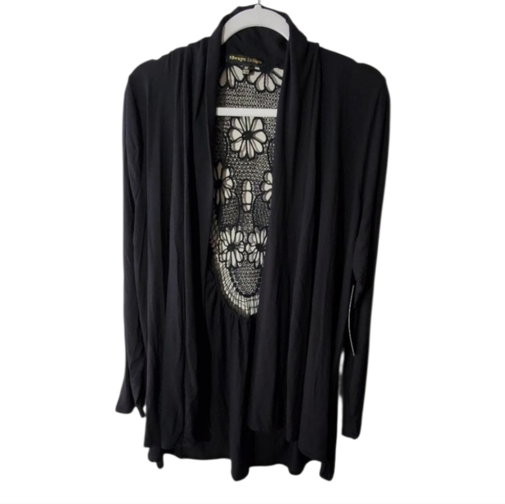 New Gorgeous crocheted floral lace jacket cardigan plus size 3X New